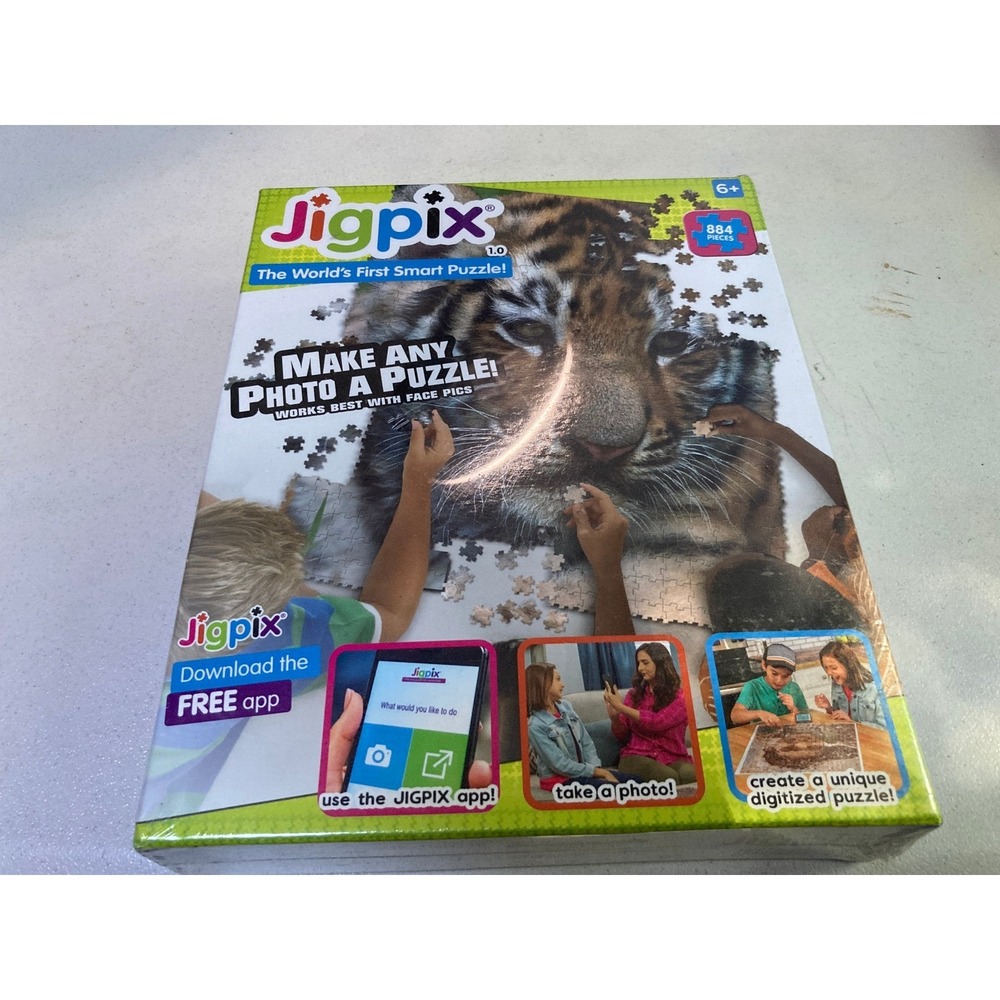 Jigpix 1.0 Tiger Edition Smart Puzzle 884 Pieces The Games Gang New Sealed